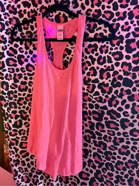 Y2K mcbling PINK Victoria's Secret Light Pink Racerback Tank